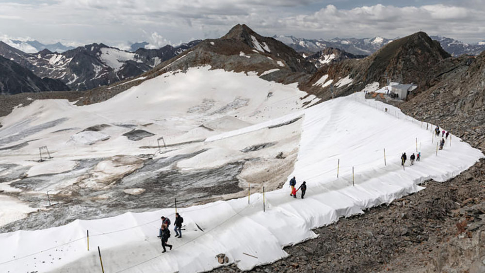 Gletscherschwund ist eine Auswirkung des Klimawandels
