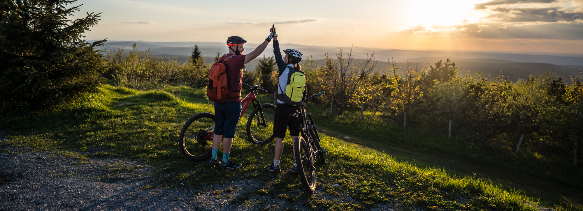 Mountainbiker auf dem beliebten Stoneman Miriquidi
