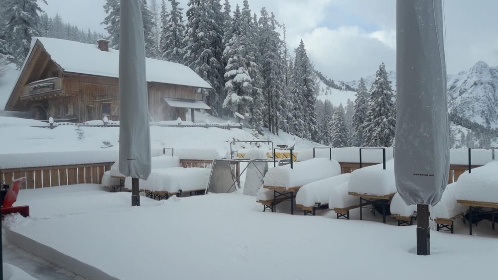 Viel Neuschnee im Skigebiet Hauser Kaibling