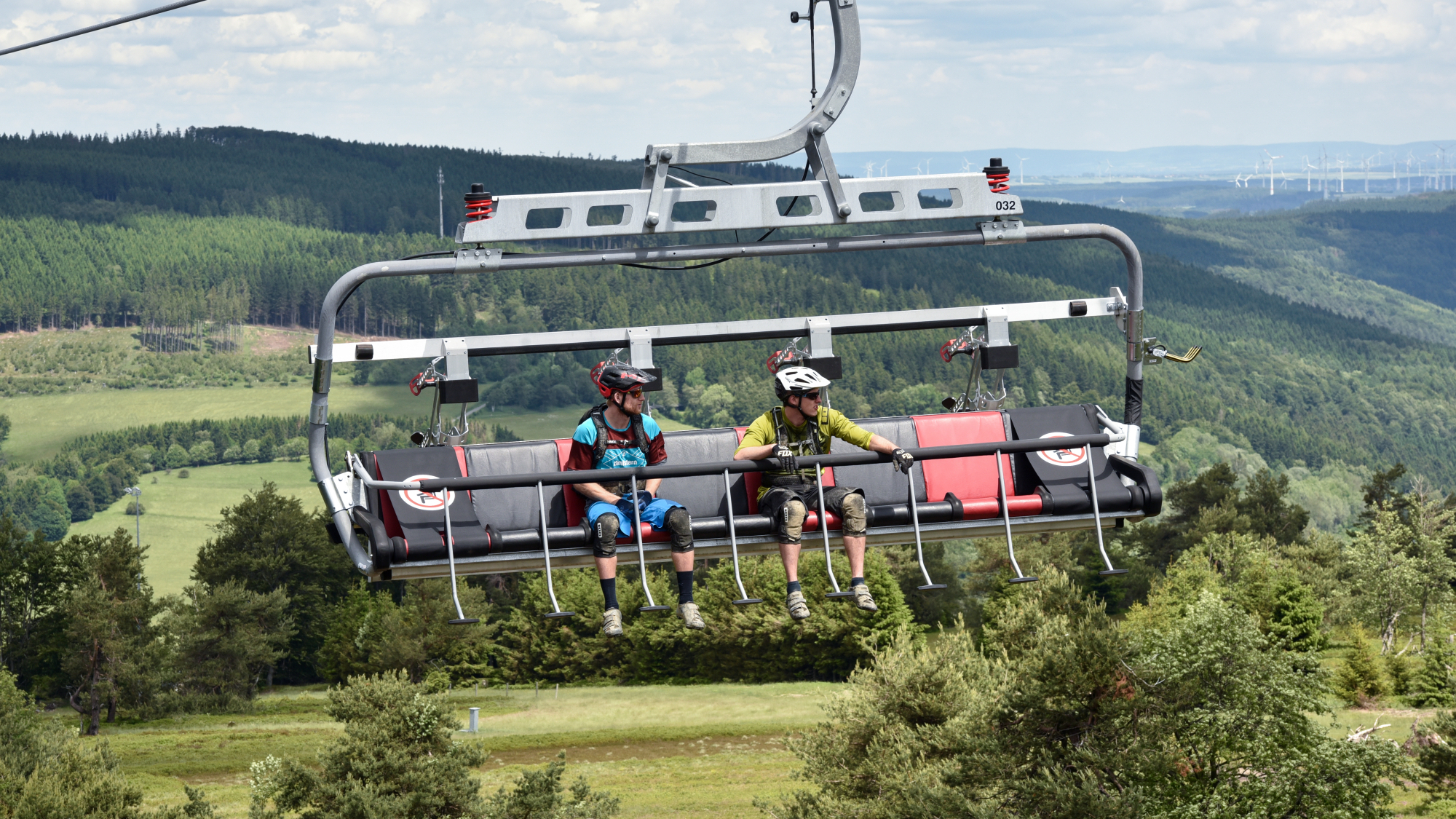 Sessel der K1-Sesselbahn