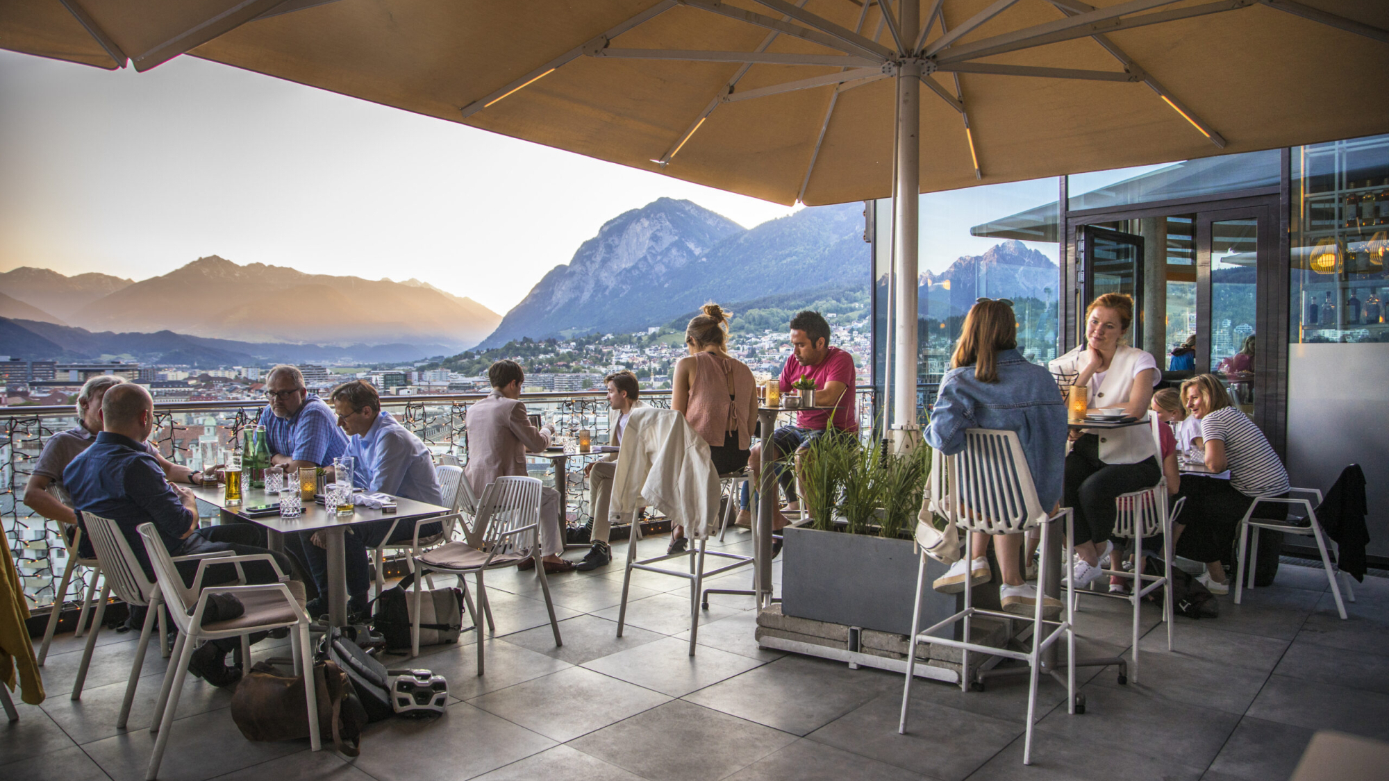 Rooftop-Bar in Innsbruck