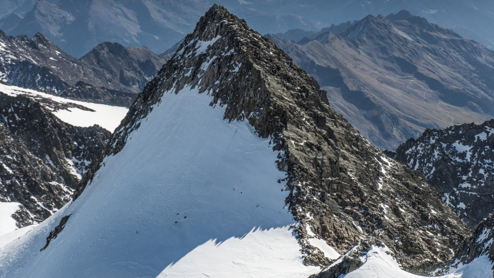 Am Gipfel des Zuckerhütl