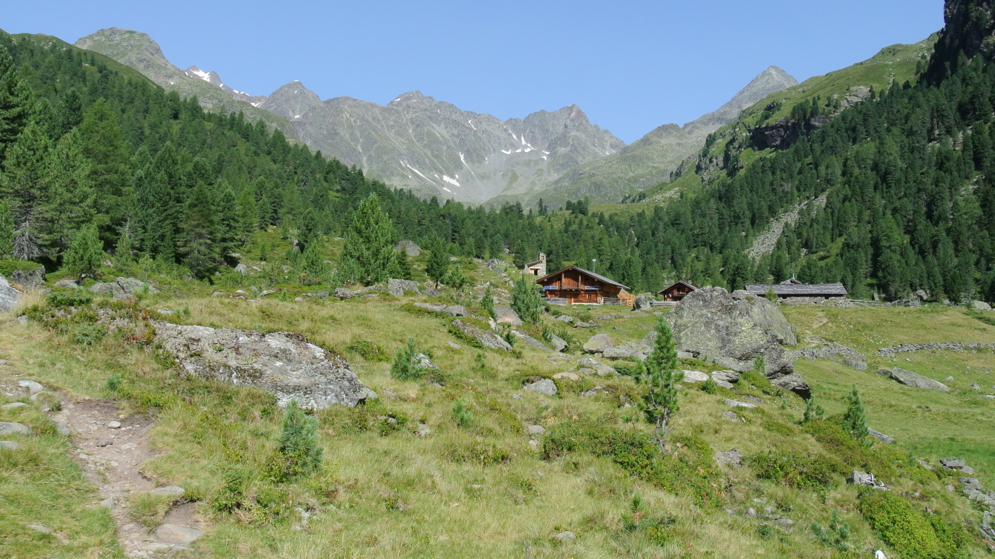 Blick auf die Lienzerhütte