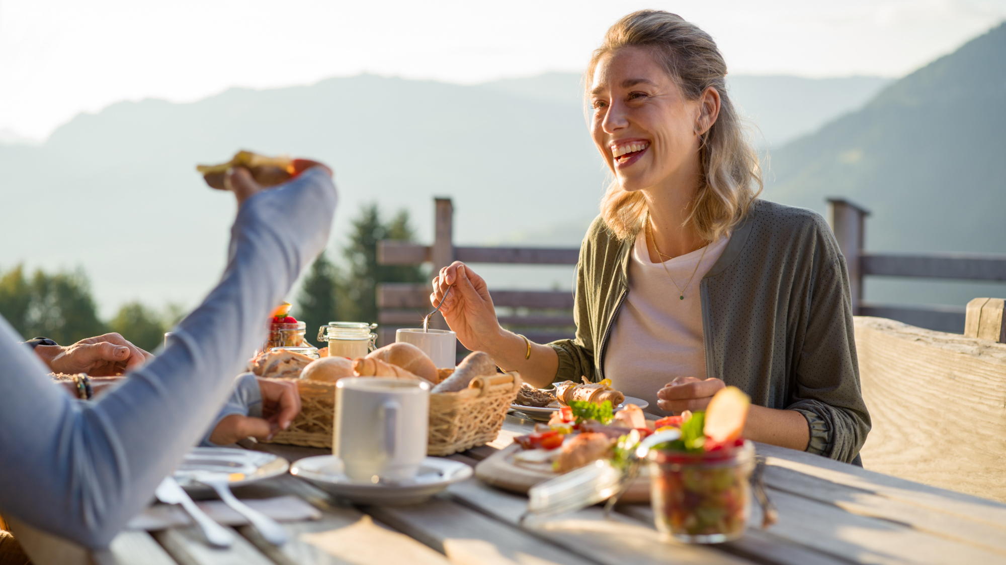 Bergfrühstück in den Kitzbüheler Alpen