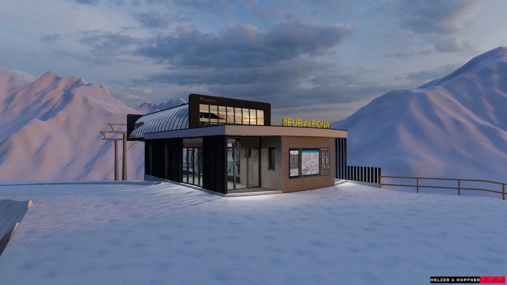 Visualisierung der neuen Albonabahn in Lech Zürs