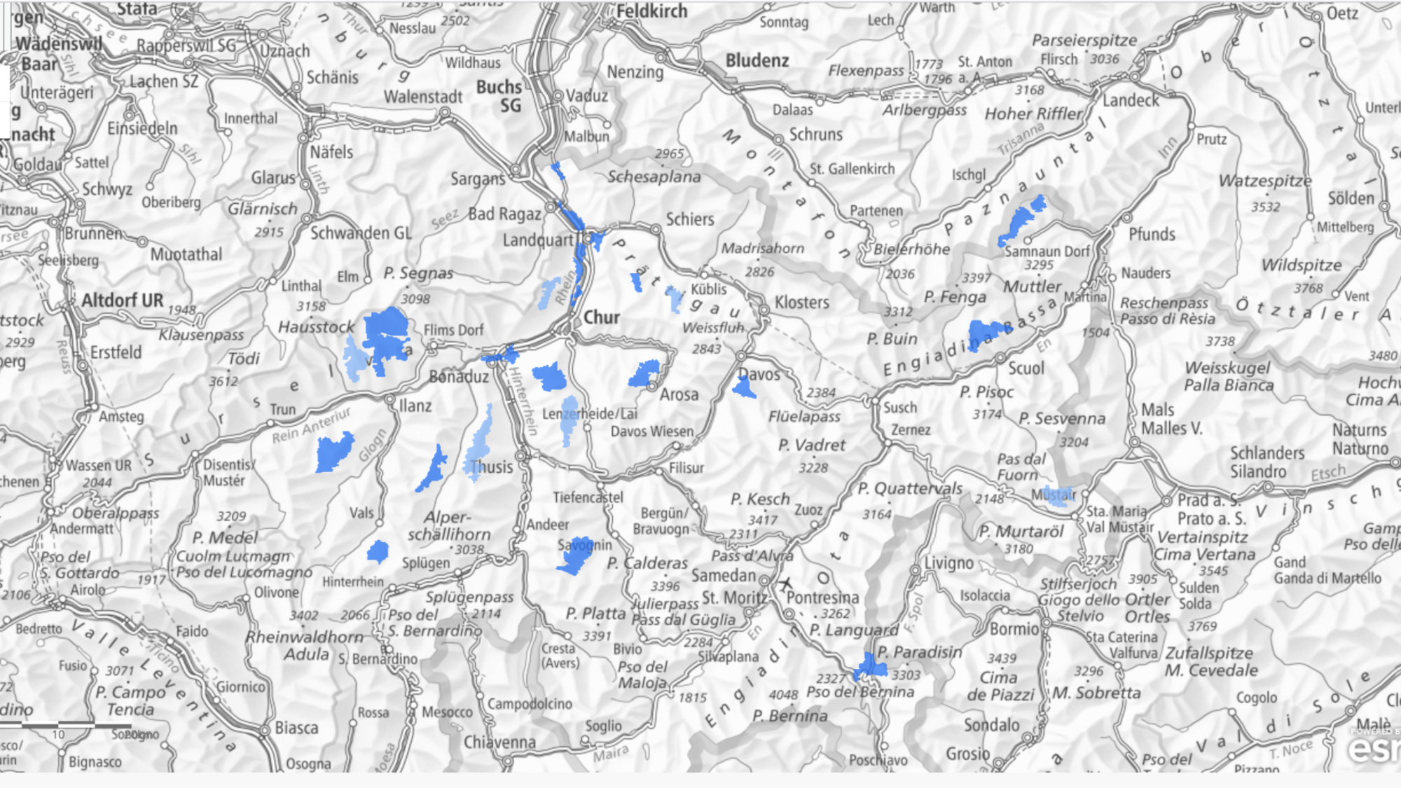 Richtplan Windkraftpotential Graubünden