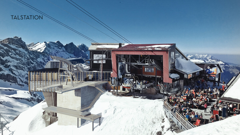 Visualisierung der neuen Titlis-Talstation