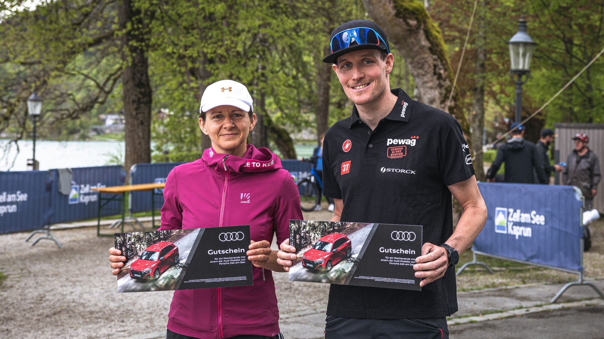 Die beiden Sieger Barbara Reisinger und Christoph Aigner