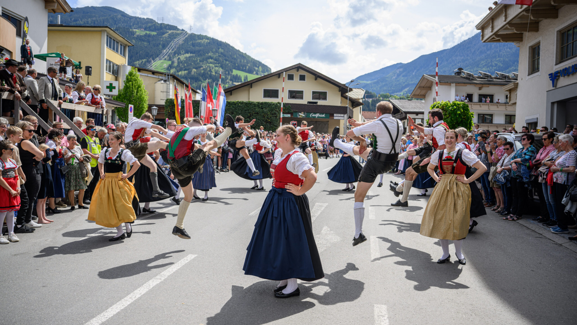 Trachtengruppe beim Gauder Fest