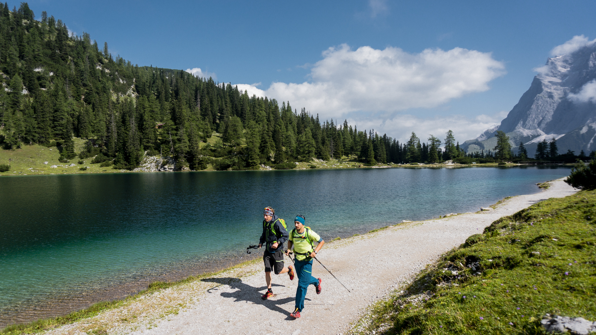 Unterwegs am Seebensee Richtung Zugspitze