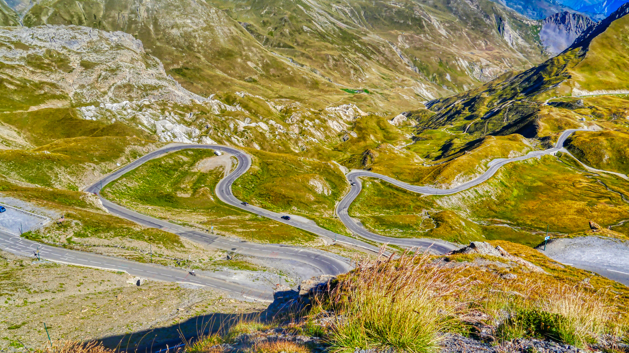 Straße auf den Col du Galibier