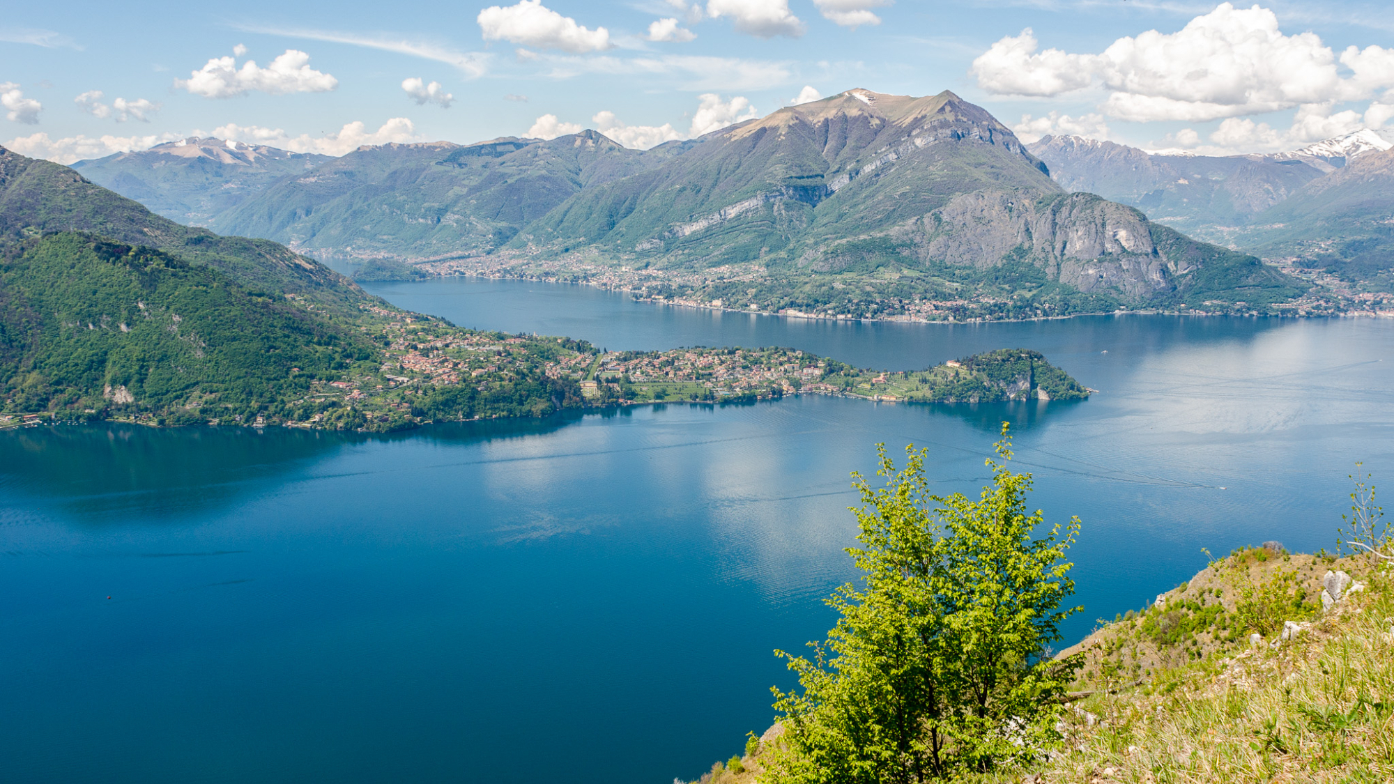Der Comer See mit Blick auf Bellagio