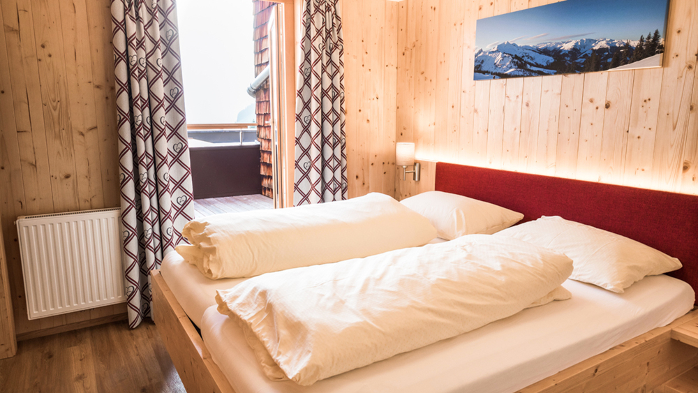 Doppelzimmer in der Berghütte