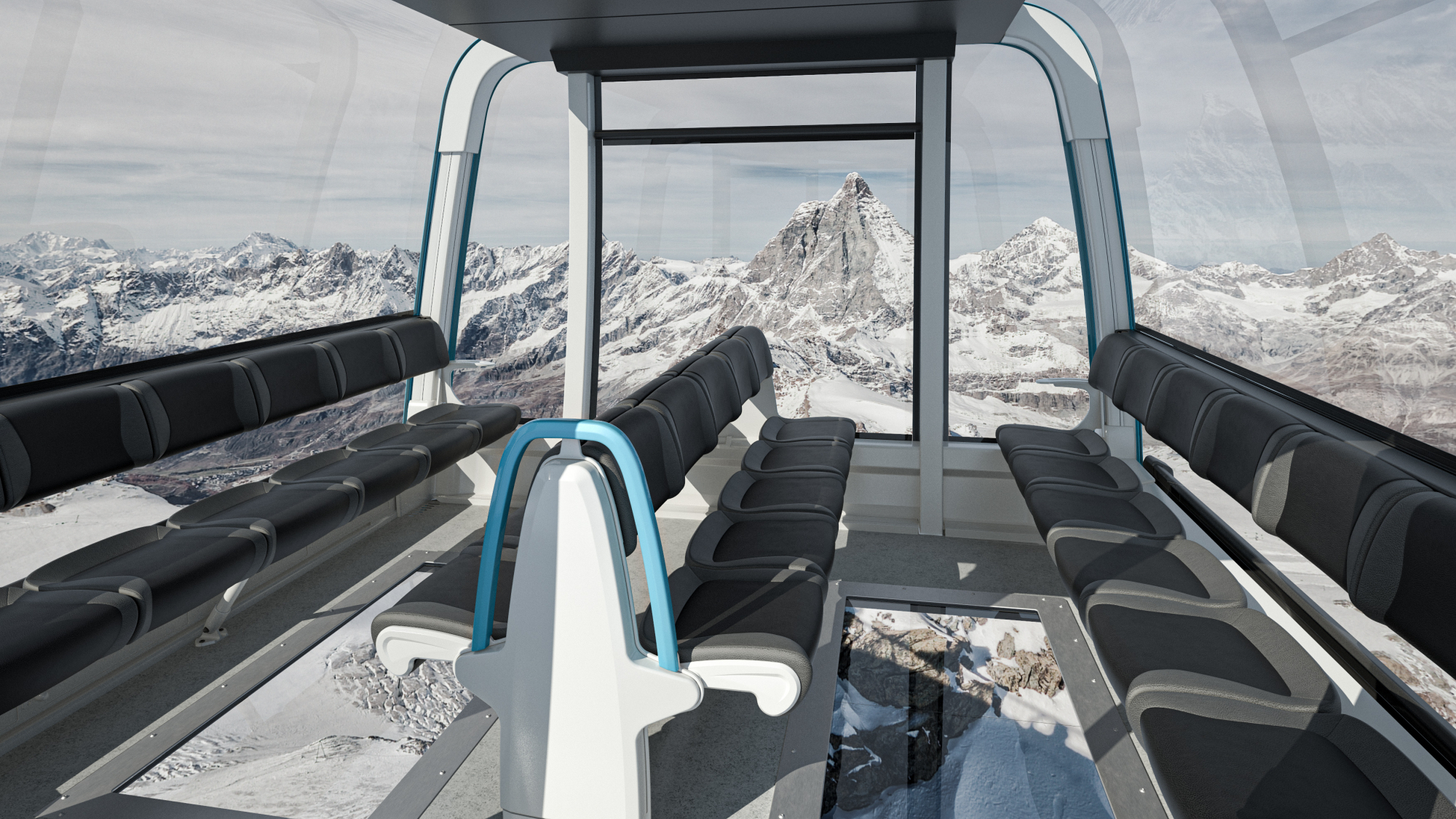 Crystal Ride-Kabine der Matterhorn Glacier Ride II