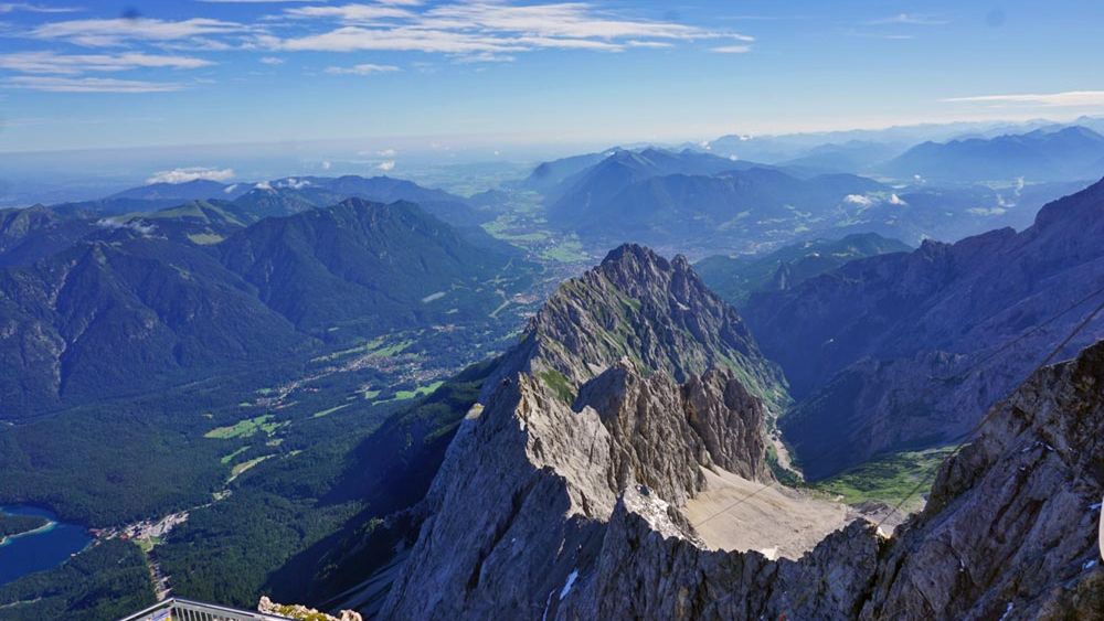 Fernblick von der Zugspitze