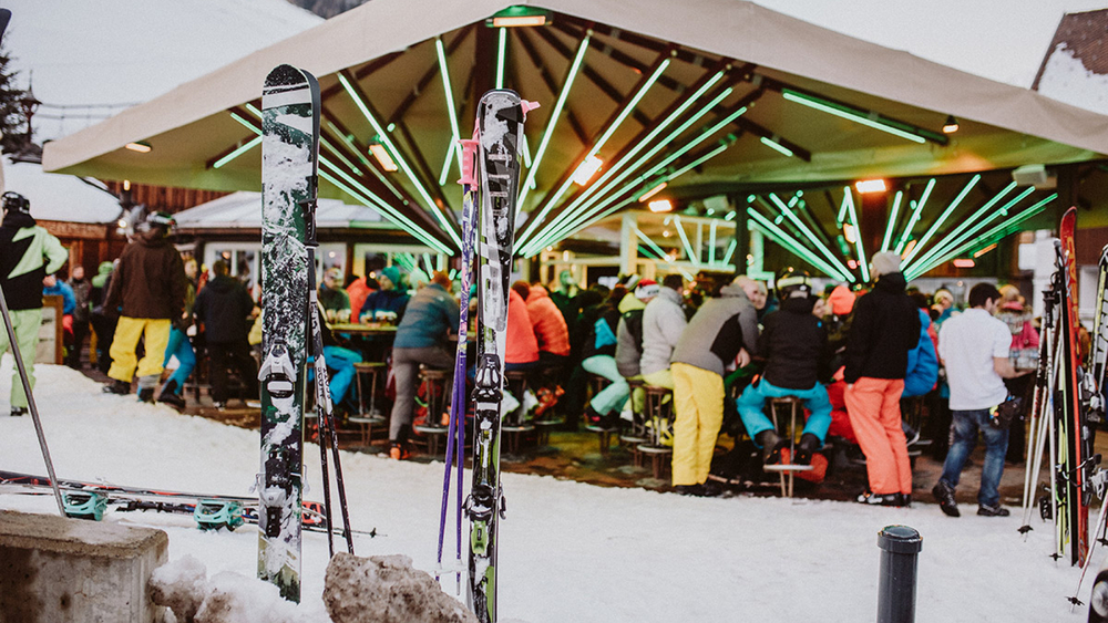 Open-Air-Terrasse im Marco`s in Sölden