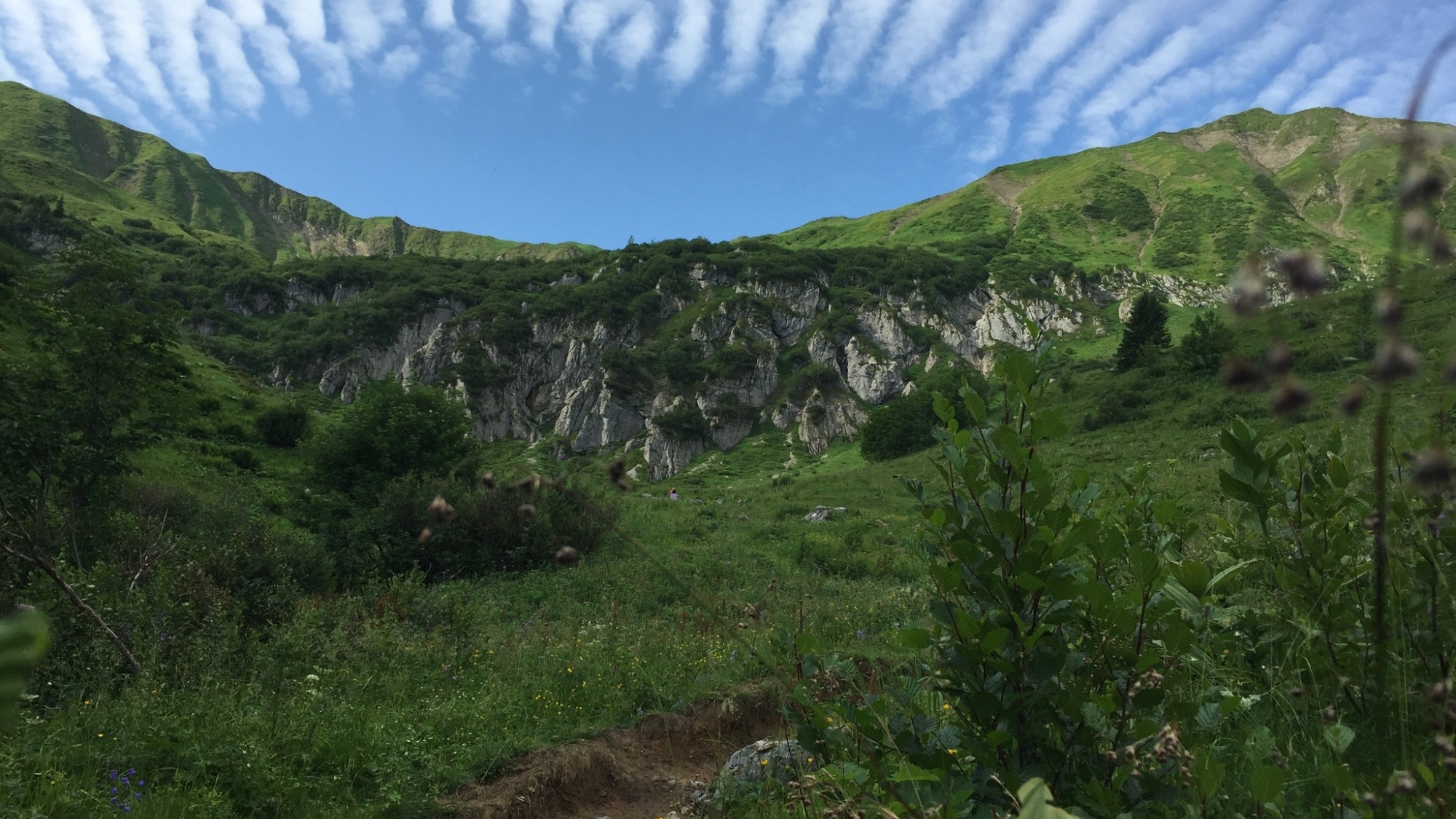 Aufstieg durchs Bärgunttal