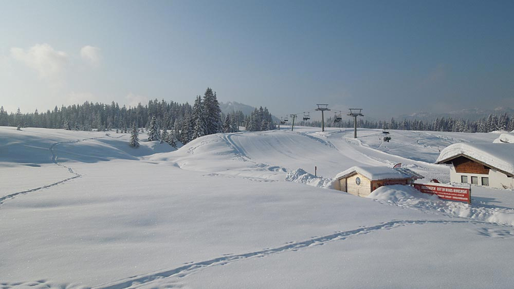 Das Plateau der Winklmoosalm