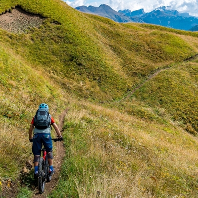 Mountainbiken in den Alpen