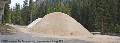 Schneedepot im Sommer