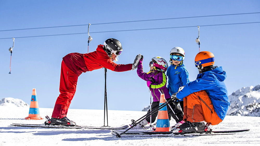 Skikurs im Skigebiet Schlick 2000