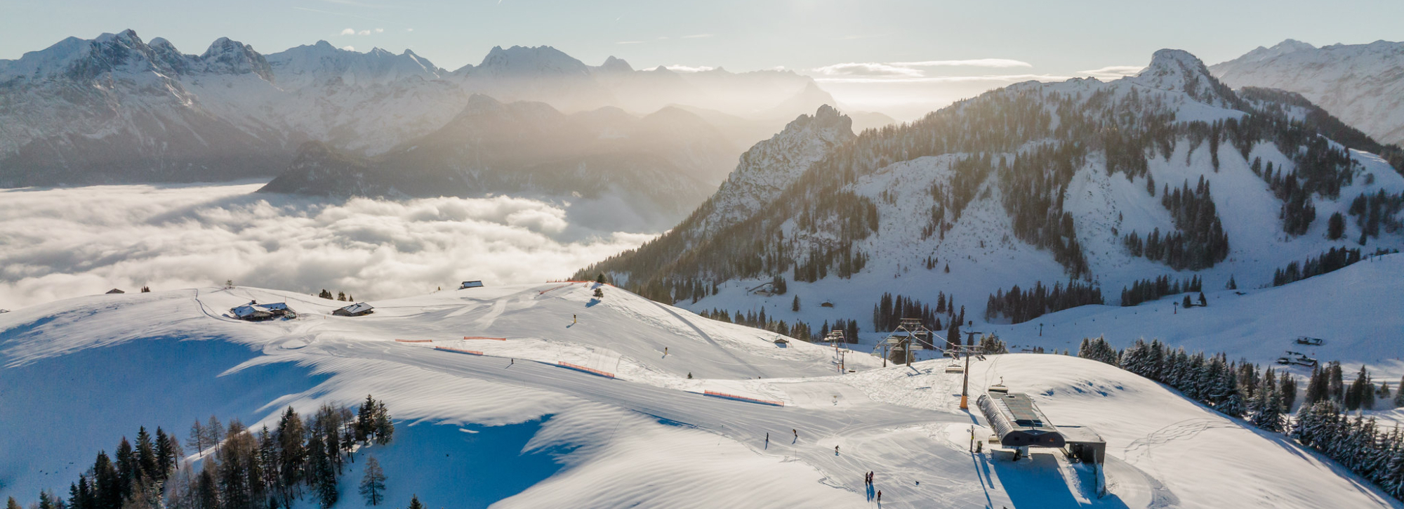 Blick auf die Loferer Alm