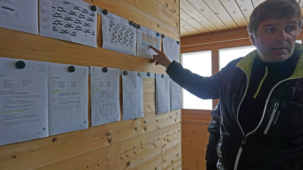 Wadi zeigt die Einsatzpläne des Pistenteams