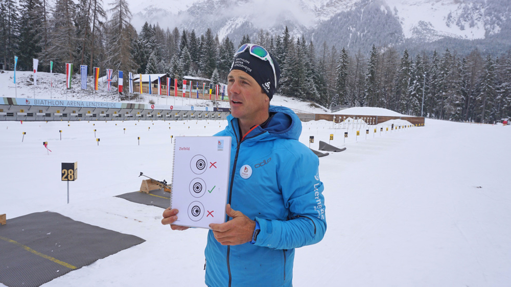 Franco zeigt das richtige Schussbild