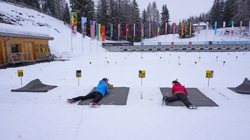 Üben der richtigen Position beim Liegendschießen