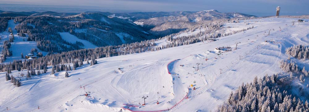 Strecke beim Skicross-Weltcup