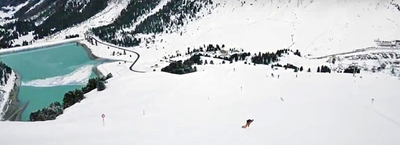 Blick ins Skigebiet Kühtai