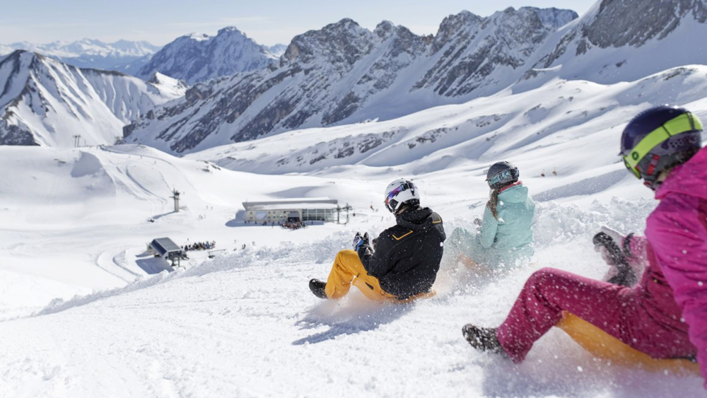 Rodeln auf der Zugspitze