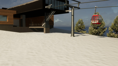 Visualisierung der neuen Bergstation Streubödenbahn Fieberbrunn