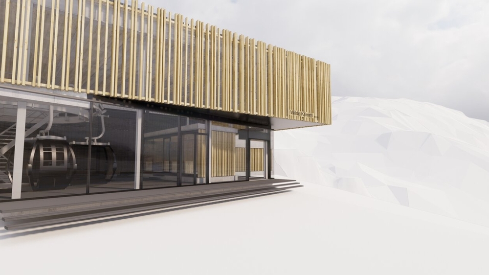 Visualisierung der neuen Talstation Wilde Krimml