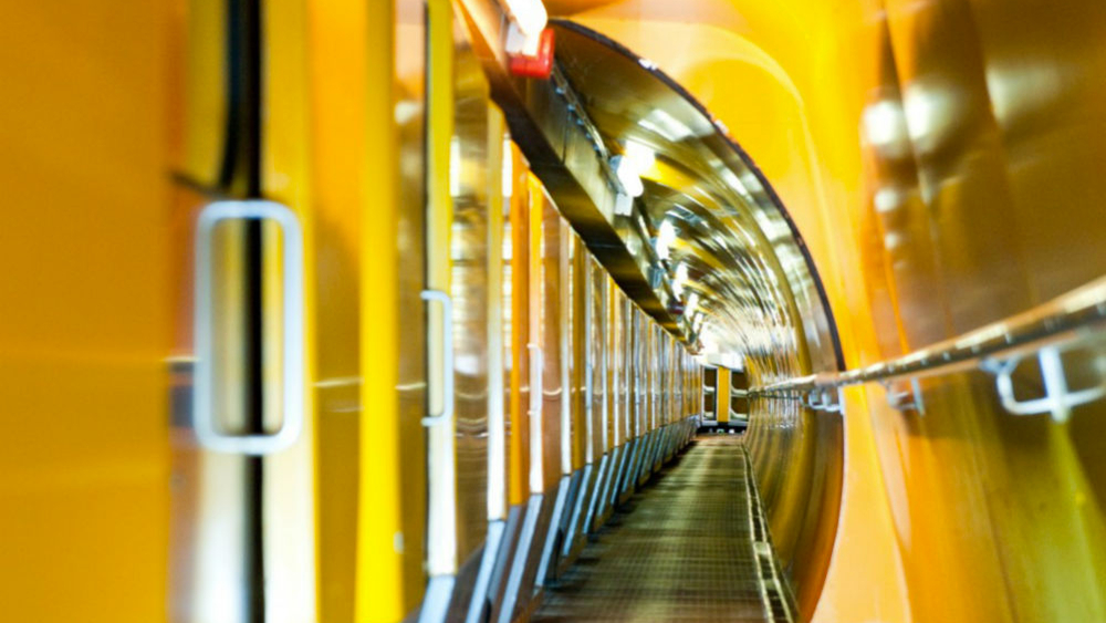 Der Zug im Gasteiner Heilstollen