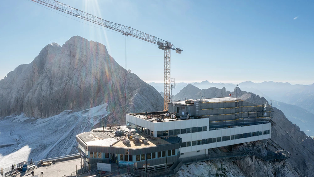 Baustart am Dachstein