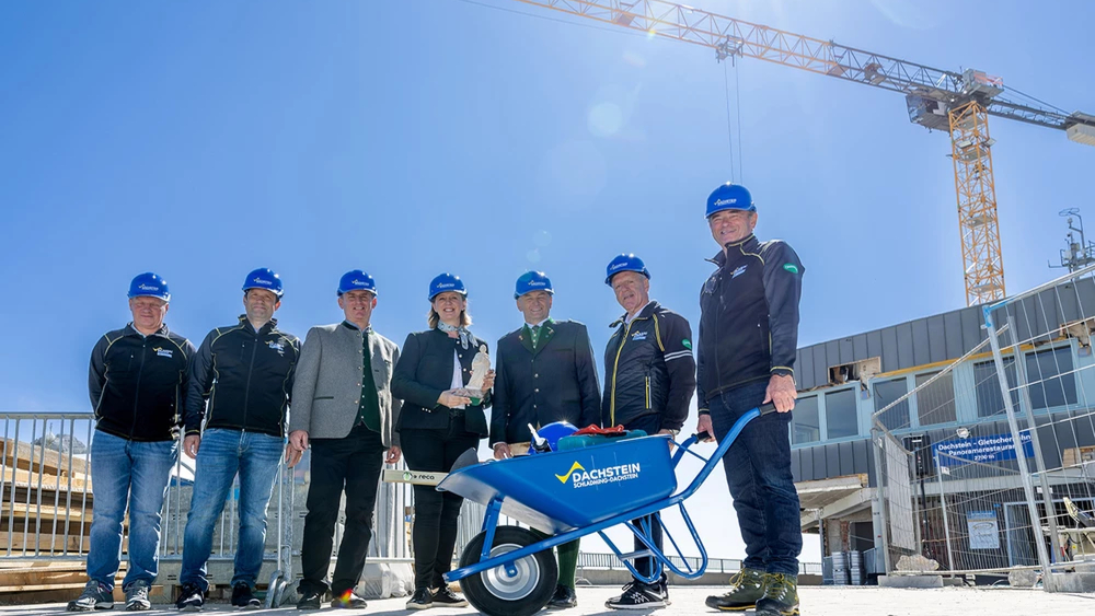 Baustart am Dachstein