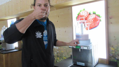 Stefan beim Genusslöffeln