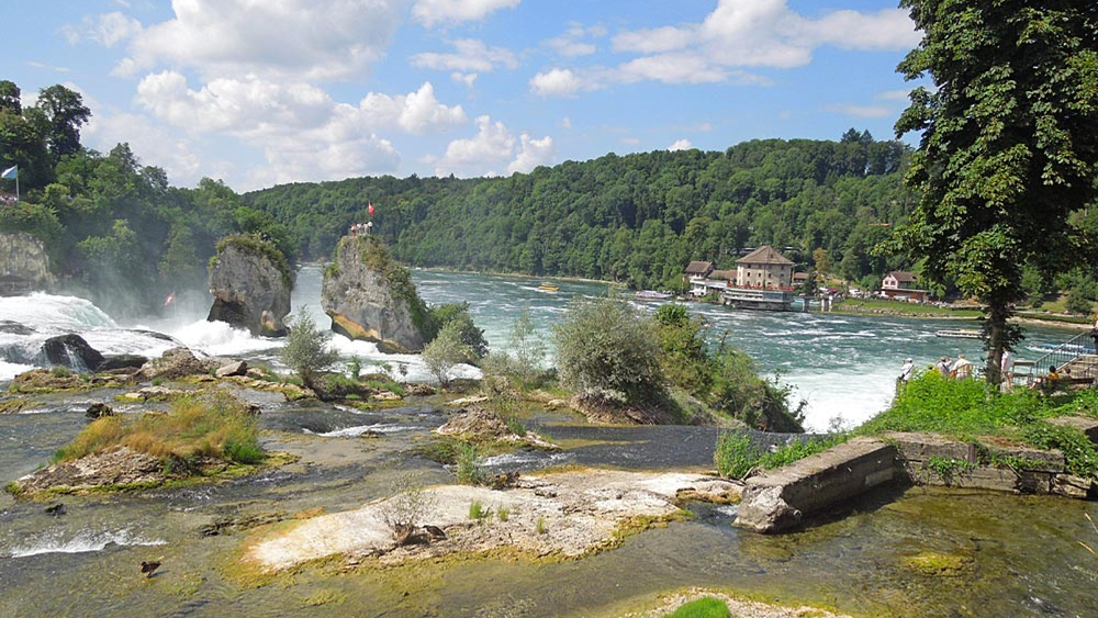 Der Rheinfall von oben