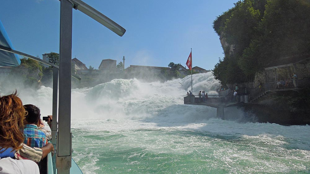 Bootsfahrt zum Rheinfall