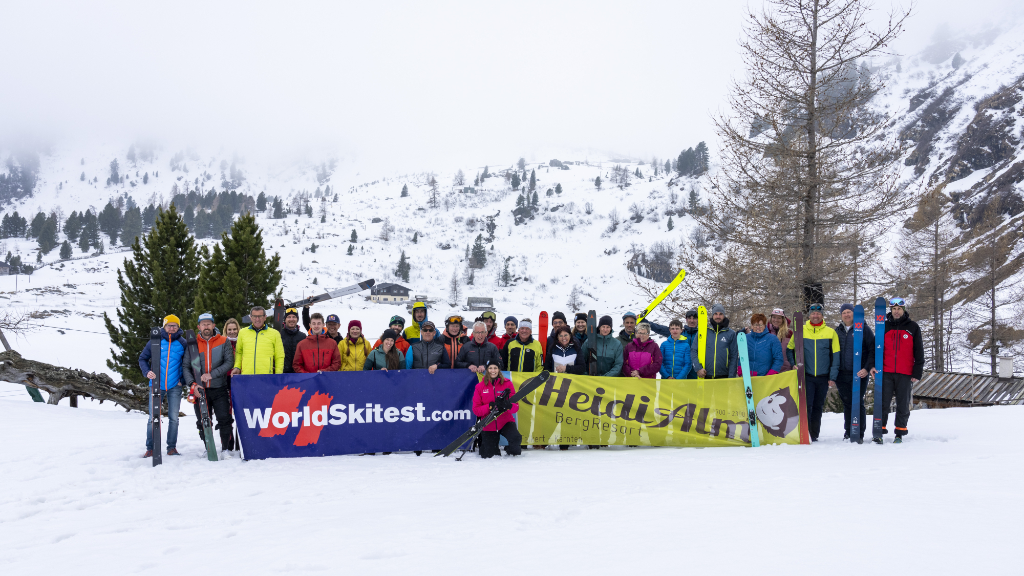 Gruppenbild Tourenskitest 2023