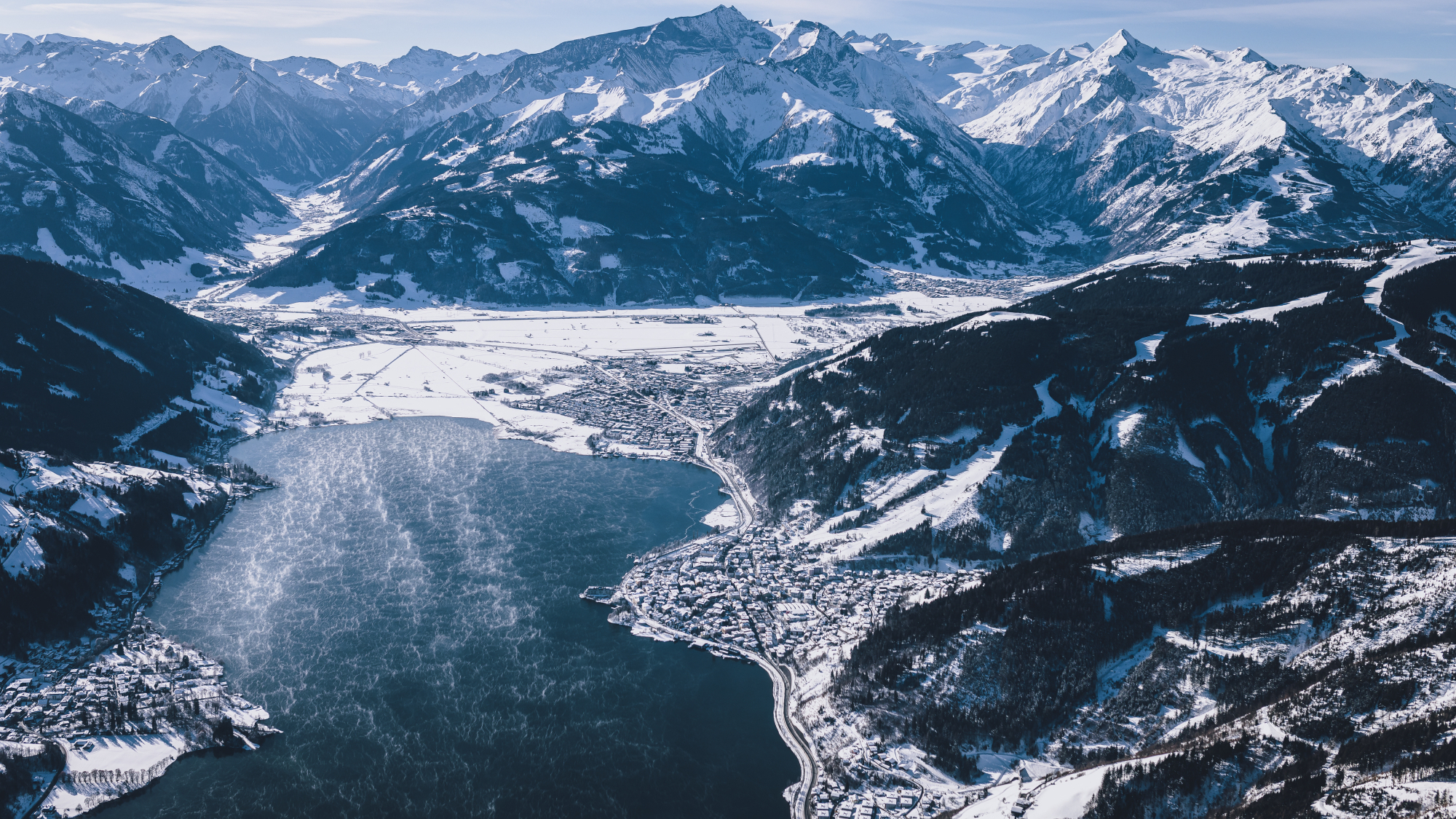 Blick auf Zell am See-Kaprun von oben