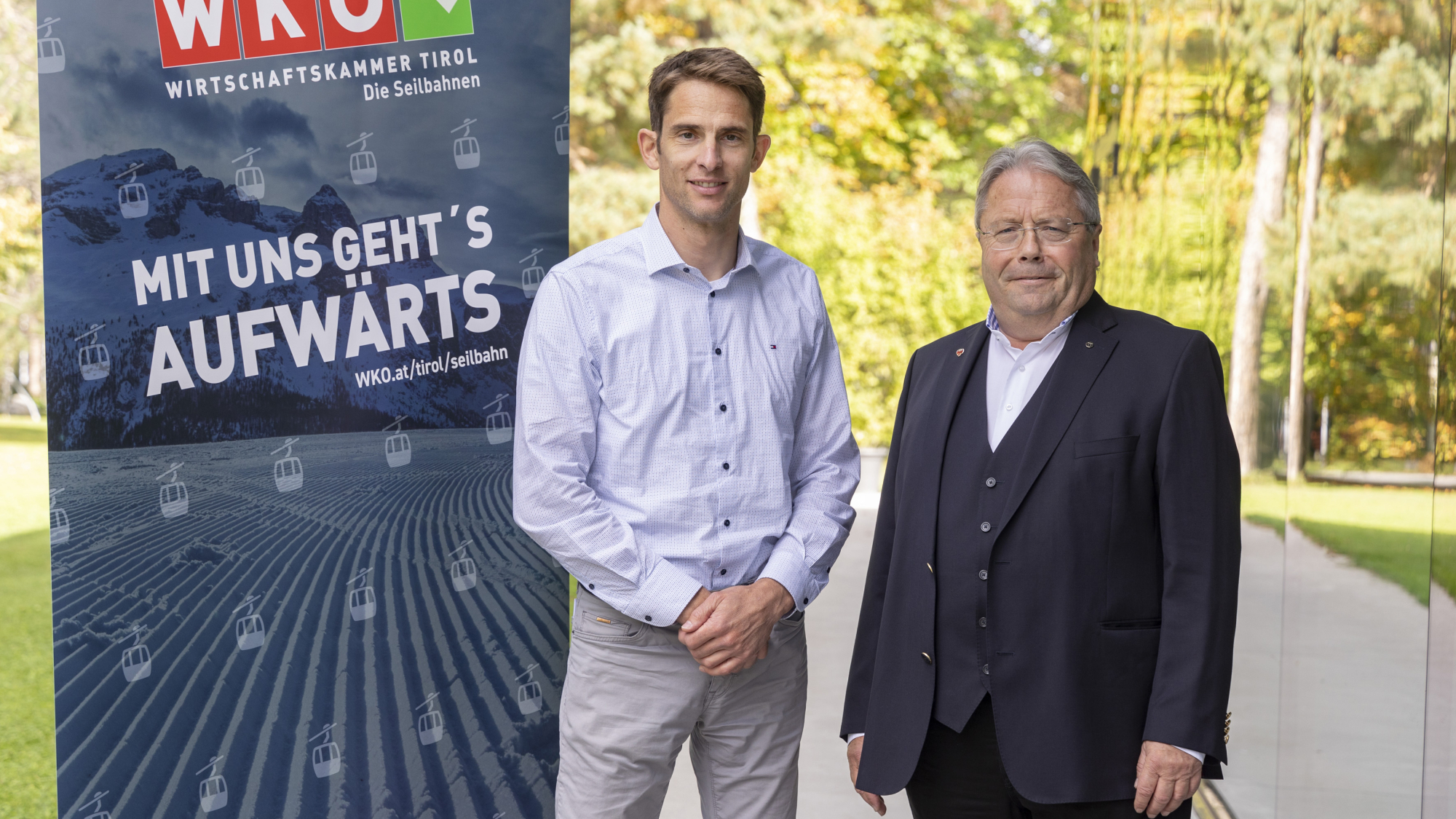 Franz Hörl (rechts im Bild) übergab den Obmann-Posten an den 43-jährigen Reinhard Klier 