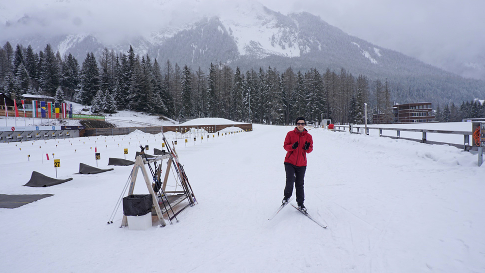 Klatschen beim Langlaufen