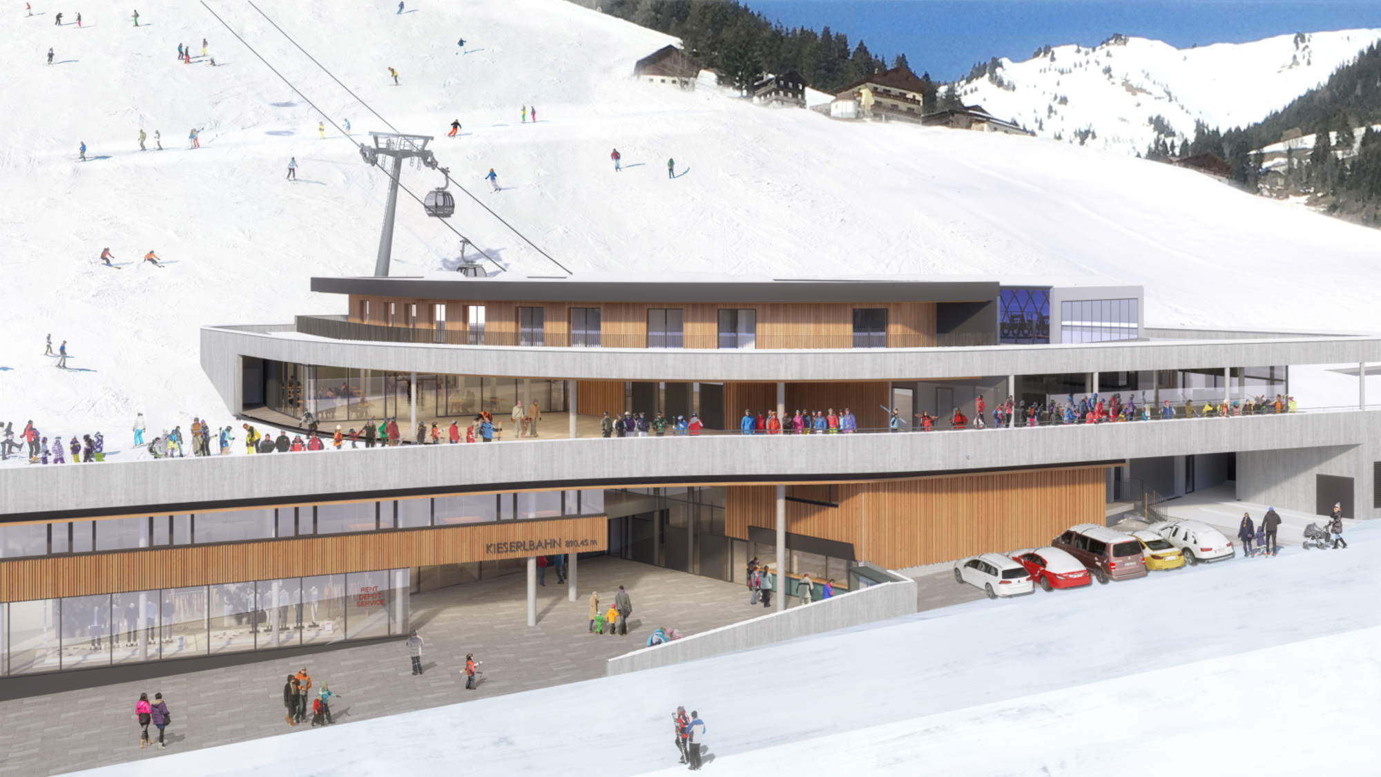 Talstation der neuen Kieserlbahn