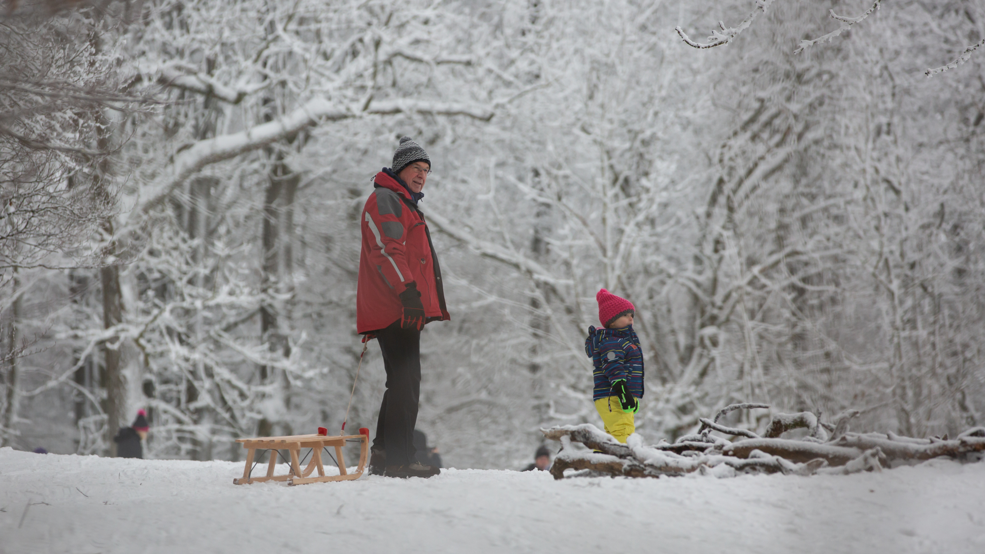 Rodeln ist ein Spaß für die ganze Familie