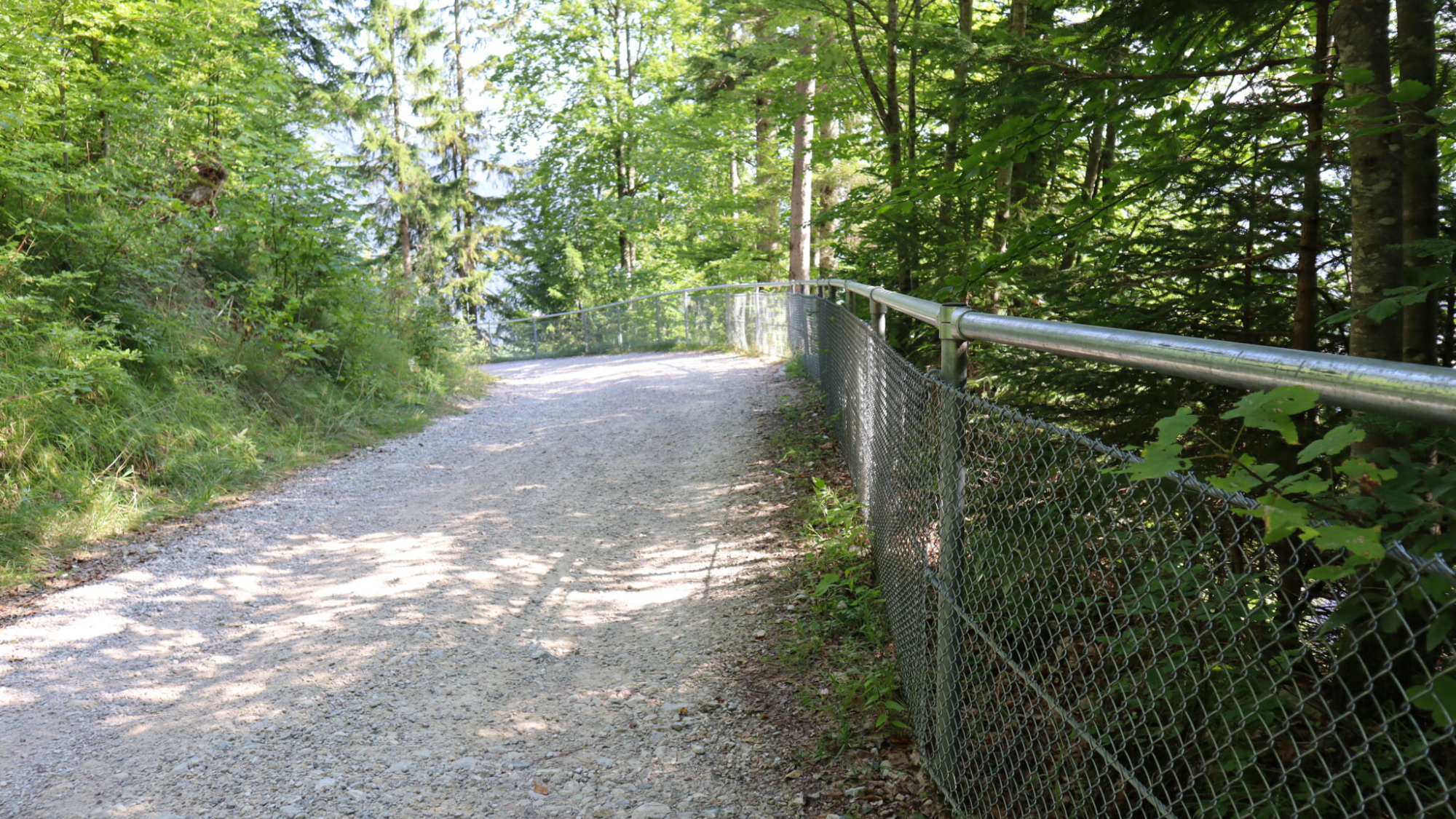 Neue Absturzsicherungen entlang des Vilser Alm Weges