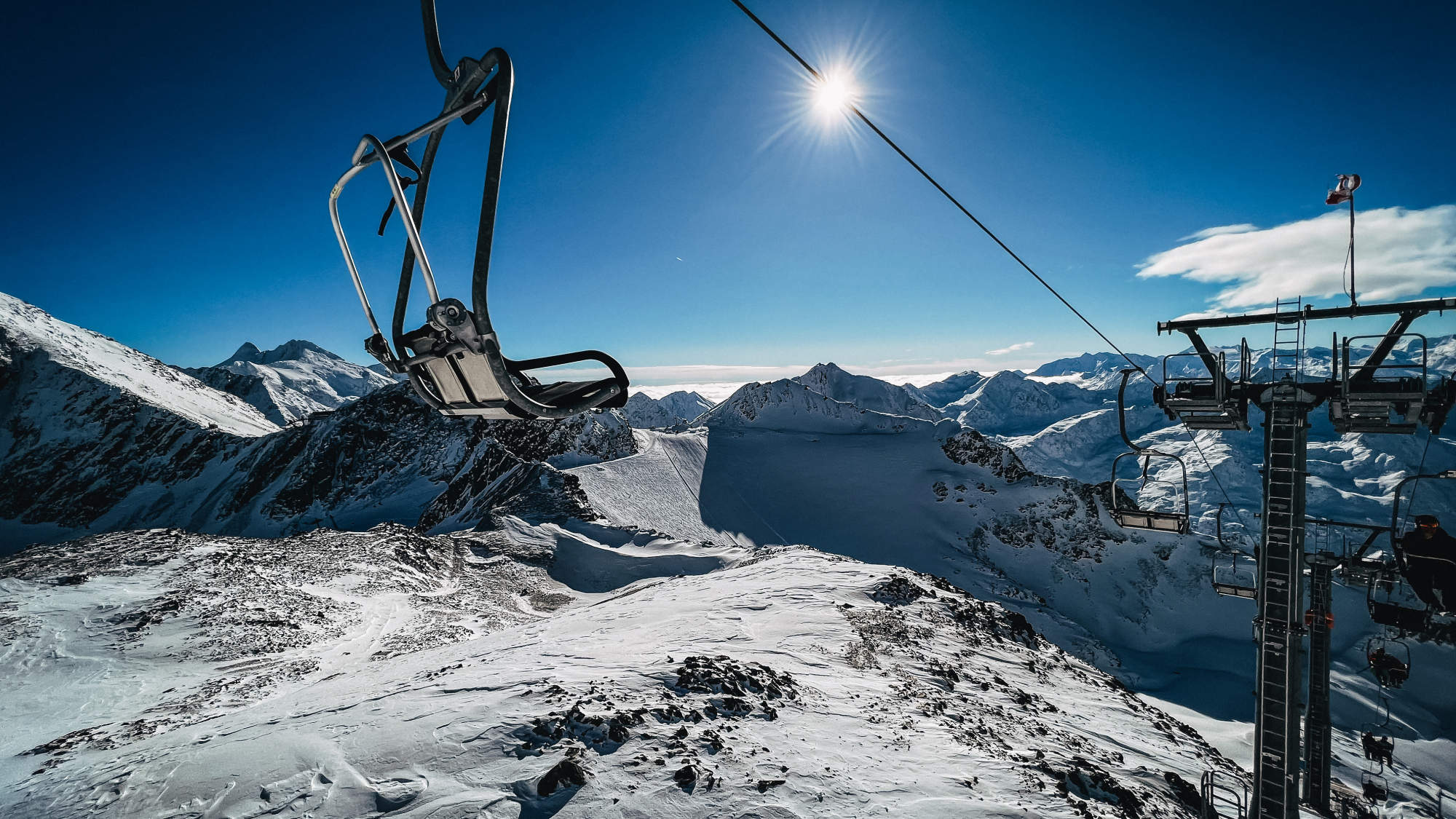 Toller Ausblick von der Doppelsesselbahn Wildspitz