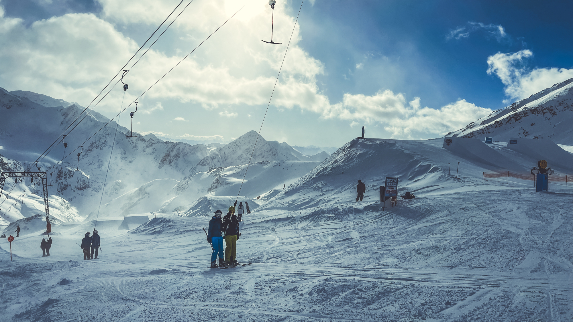 Schlepplift Gaiskarferner am Stubaier Gletscher (11.11.2023)
