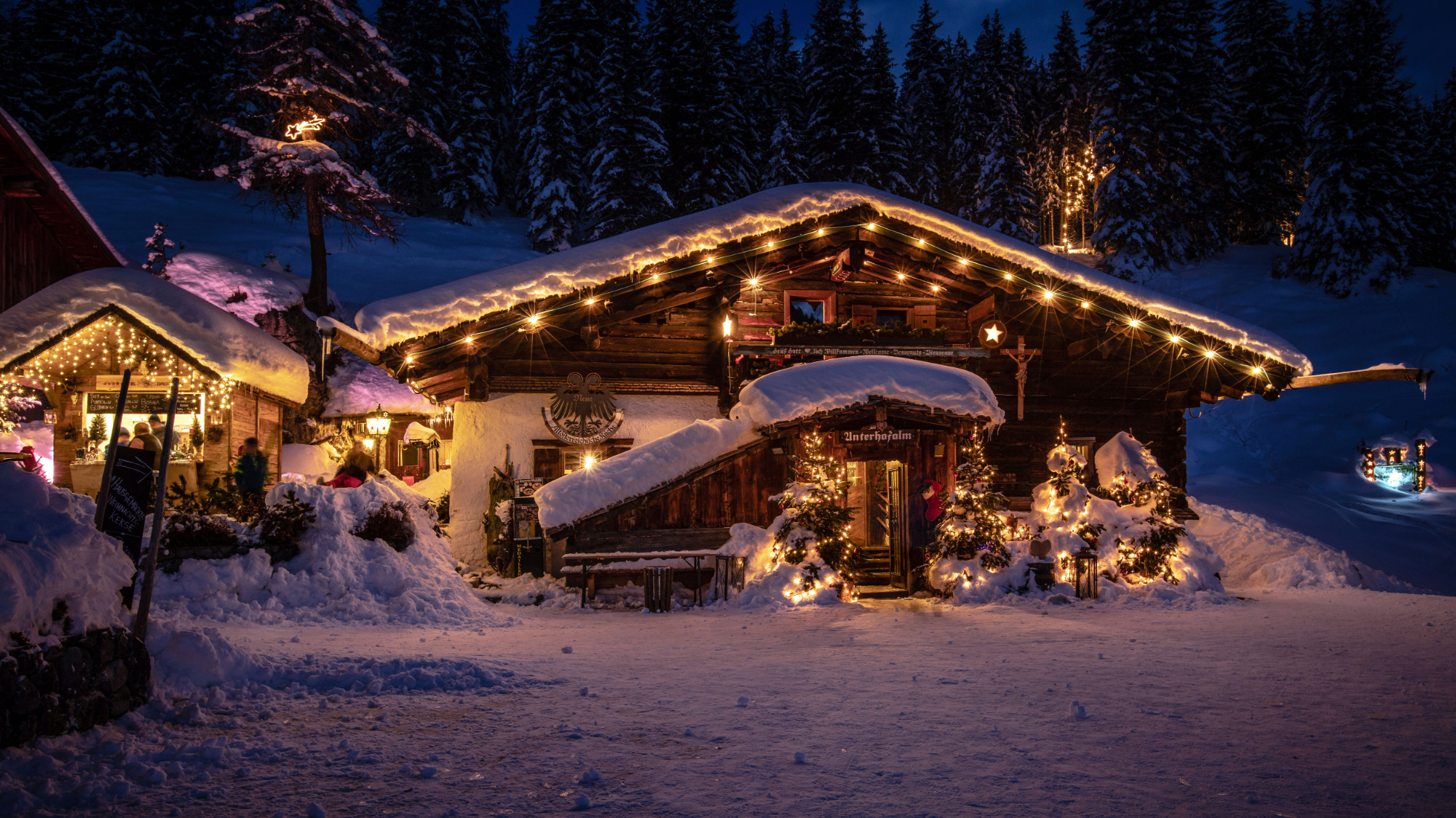 Weihnachtliche Hofalmen in Filzmoos
